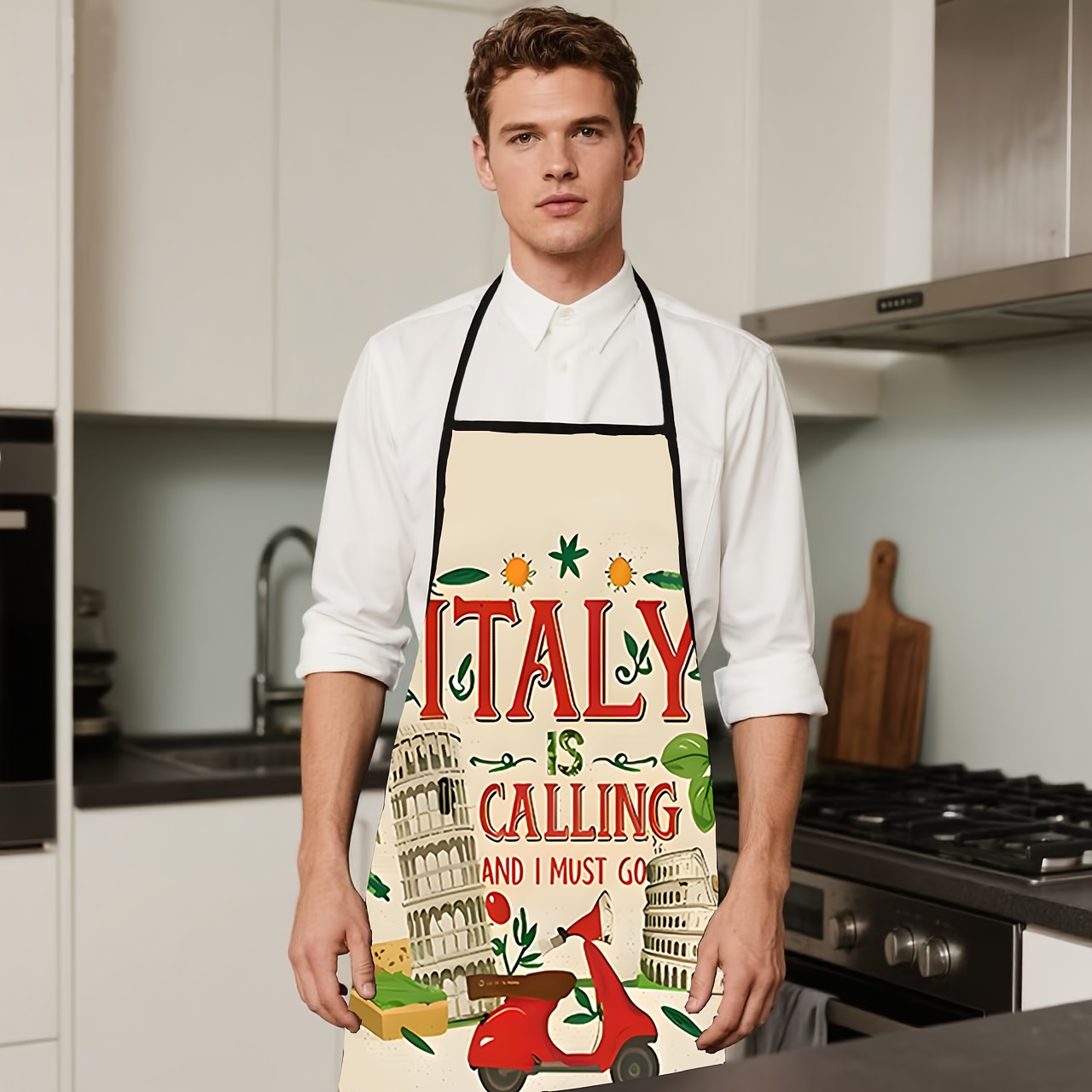 1 Piece Italian-Themed Apron,  - Baking Kitchen Design Ideas 评论和价格